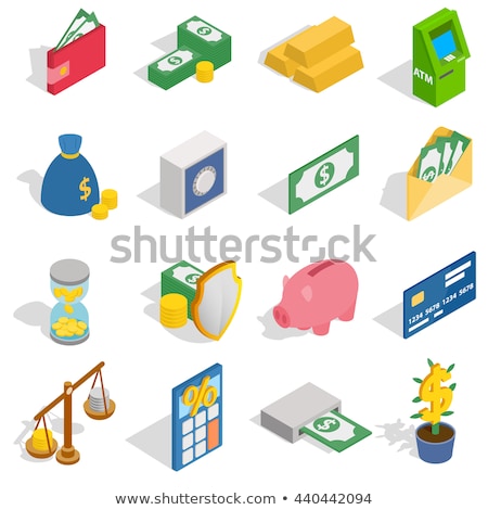 ストックフォト: Currency Dollar Exchange Isometric Icon Vector Illustration