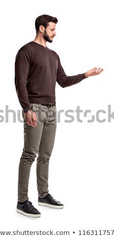 ストックフォト: Young Man Gives Gesture