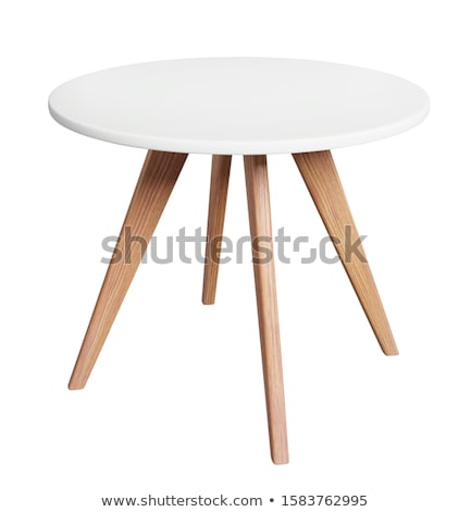 Stock fotó: Table Isolated On White Background With Clipping Path