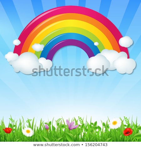 Flower Rainbow Background Stok fotoğraf © cammep