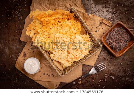 Peynir ve krakerler Stok fotoğraf © grafvision