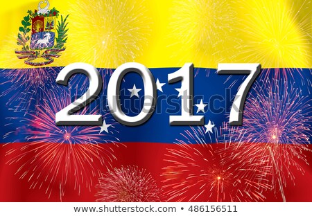 Stock fotó: Flag Burning - Venezuela