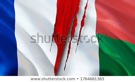 [[stock_photo]]: France And Madagascar Flags