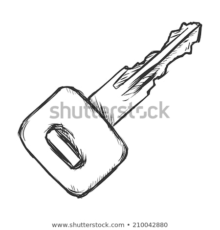Stock fotó: Car Key Vector Illustration Clip Art Image