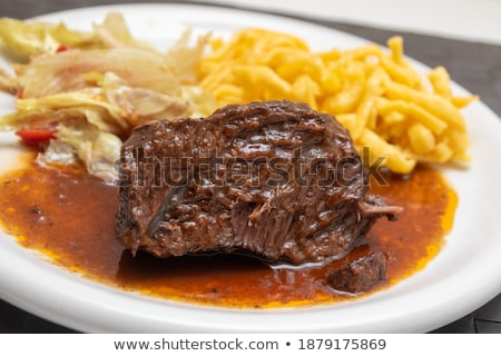 Stock photo: Goulash Stew Slow Cook With Pasta