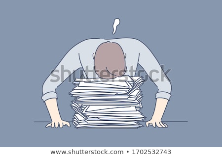 Zdjęcia stock: Tired Businessman Working