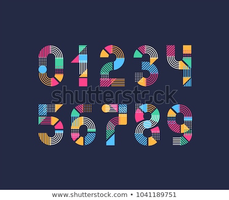 [[stock_photo]]: Colorful And Abstract Icons For Number 2 Set 1