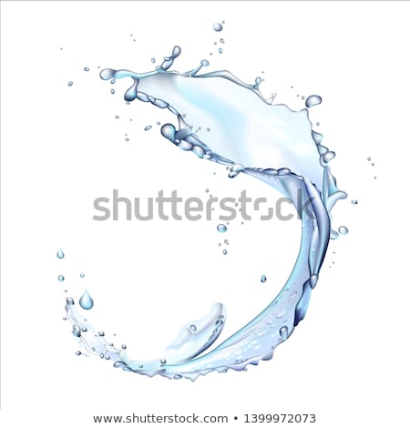 Stock photo: Duck With Splashes Water