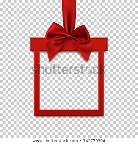 Foto stock: Ribbon Bow With Transparent Background Banner