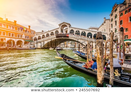 Foto stock: Rialto Bridge Venice - Italy