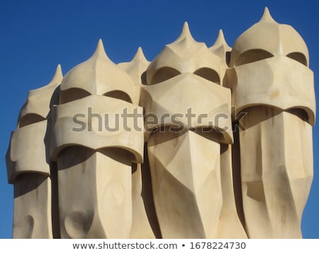 Foto stock: Barcelona La Pedrera By Gaudi Architect