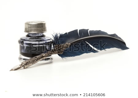 Stock photo: Blue Quill Pen