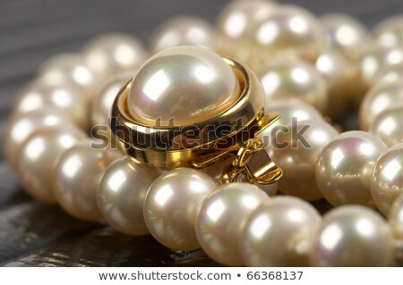 Stock photo: Pearls Over Black