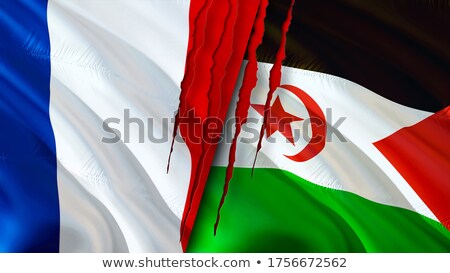 Stock fotó: France And Western Sahara Flags