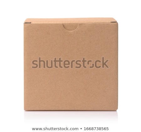 Stock photo: Corrugated Card Board Box Carton For Mockup