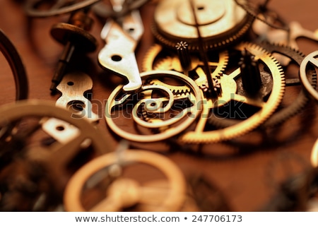 Stock fotó: Detail Of Clock Parts For Restoration