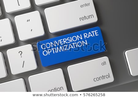Stock photo: Blue Conversion Marketing Key On Keyboard 3d