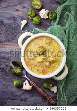 Stockfoto: Brussels Sprouts Cream Soup