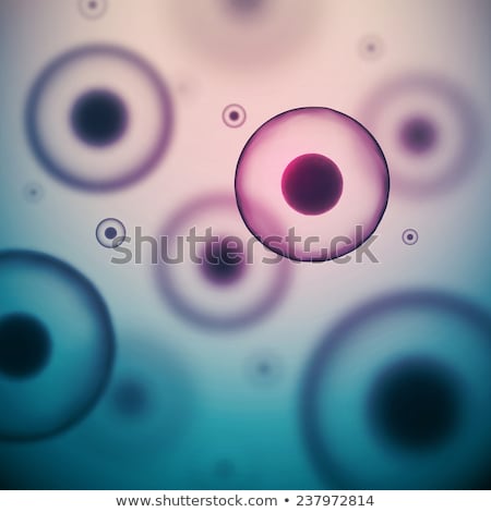 Foto d'archivio: Biotechnology Research Microscope And Cell Vector