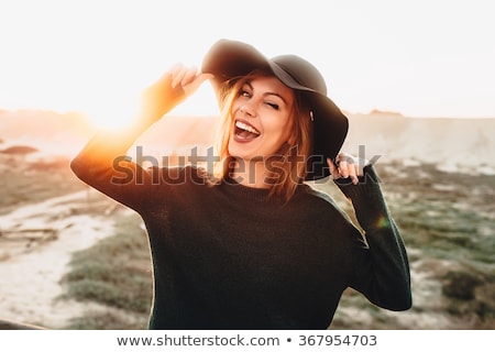 ストックフォト: Beautiful Woman In Desert