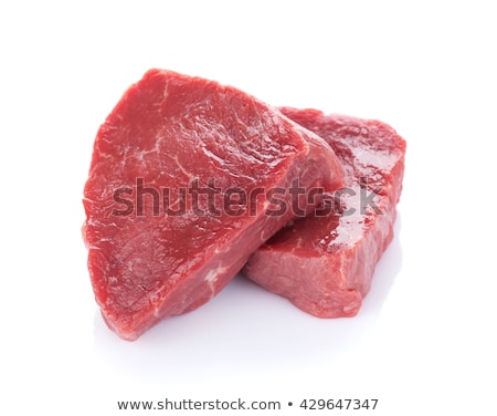 Stock photo: Isolated Raw Beefsteak