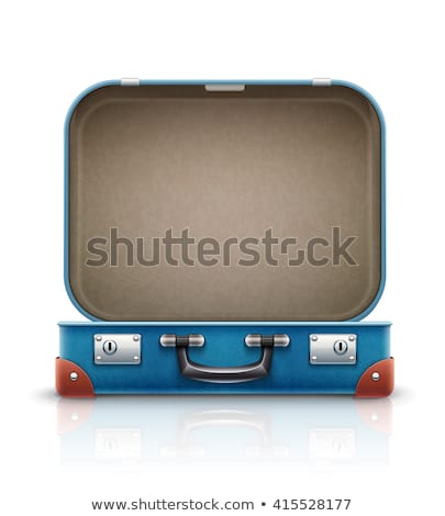 商業照片: 古手提箱打開