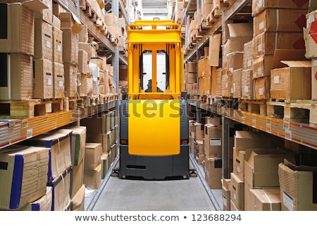 Сток-фото: High Rack Stacker Forklift