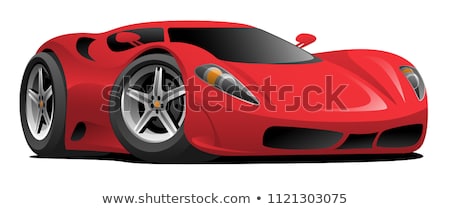 Stock photo: Cartoon Race Car