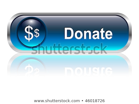 Foto stock: Donate Blue Vector Icon Button