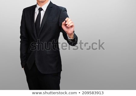 Stockfoto: Businessman Writing With Marker