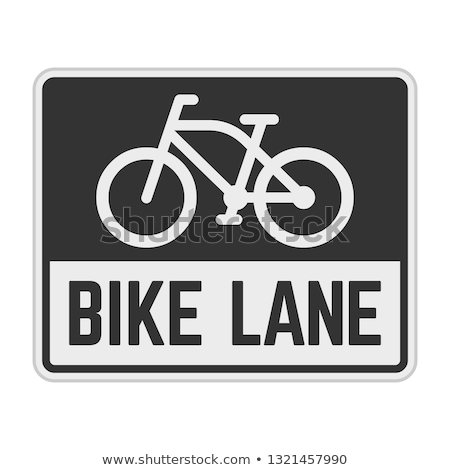 Stock fotó: Bike Lane Sign