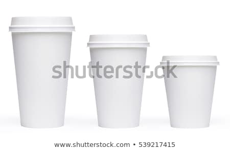 Stok fotoğraf: White Paper Cup Close Up