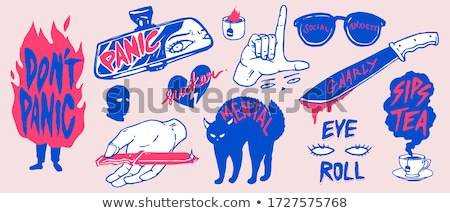 Stock photo: Colorful Pins Set