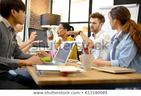 Сток-фото: Senior Co Workers Having Casual Meeting