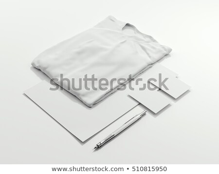 Foto stock: White T Shirt On A Rope 3d Rendering