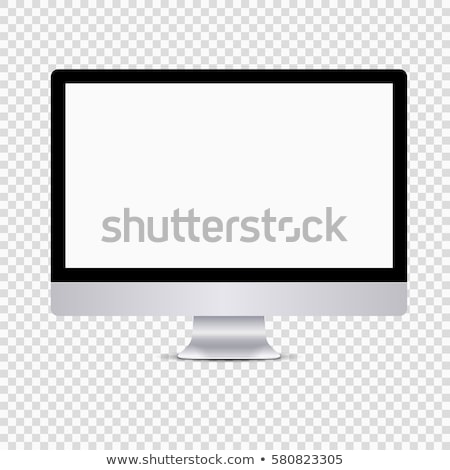 ストックフォト: Personal Computer Monitor Vector Illustration