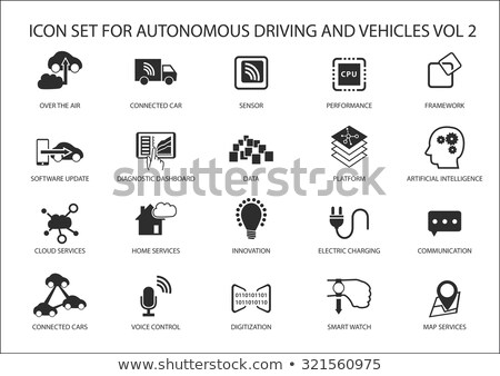 Stock fotó: Digital Vector Autonomous Transportation