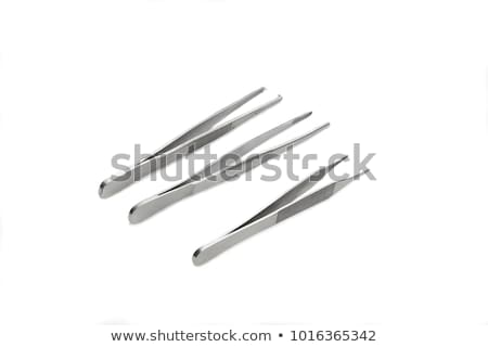 Stockfoto: Stainless Steel Precision Surgical Medical Instrument Isolated O