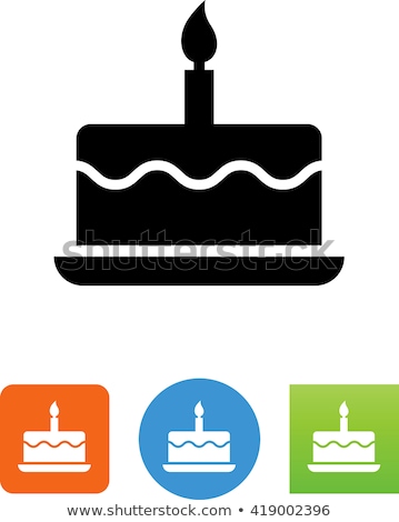 Stock photo: First Birthday Cake Icon