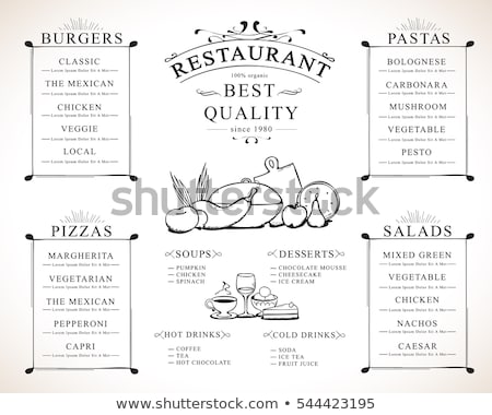 Foto stock: Mexican Menu Template Creative Vector Brochure Set