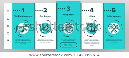 Foto d'archivio: Pottery And Ceramics Onboarding Elements Icons Set Vector