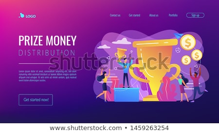 Foto stock: Prize Pool Concept Landing Page