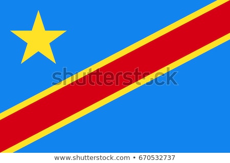 Zdjęcia stock: Democratic Republic Of The Congo Flag Vector Illustration On A White Background