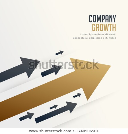 Сток-фото: Leading Arrow For Company Brand Growth Concept Background