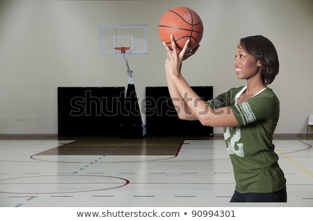 Zdjęcia stock: Attractive Afro American Basketball Player