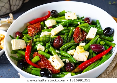 Green Beans Tomato And Cheese Salad Foto stock © Dar1930