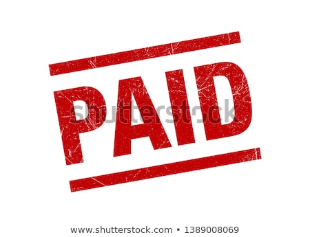 Foto stock: Stamp Imprint Paid