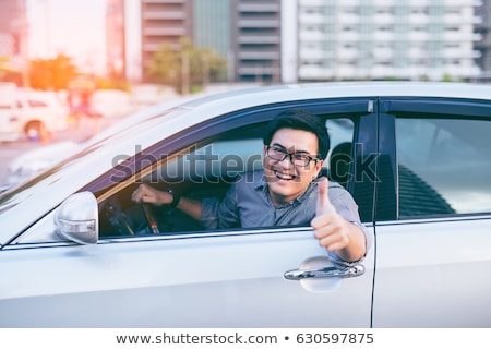 Stock fotó: Mechanic Showing Thumbs Up Sign