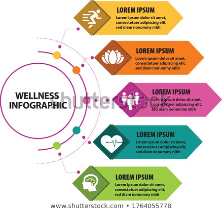 Сток-фото: Brain And Heart Connected Infographic