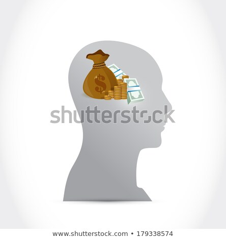 Money On My Mind Illustration Design Over A White Background Сток-фото © alexmillos